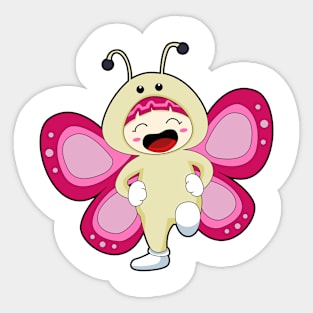 Butterfly with Costume Sticker